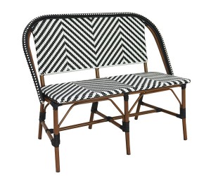 Sedačka Tobi, čiernobiela