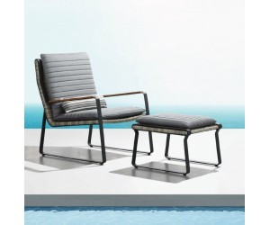 CLARK relaxačn&eacute; kreslo s podnožkou