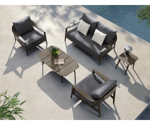 LEO 4 miestna sedacia s&uacute;prava s pr&iacute;ručn&yacute;m stol&iacute;kom